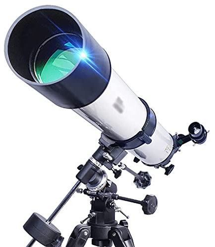 GaRcan Ideales Teleskop für Einsteiger, 90 mm Öffnung, 1000 mm astronomisches Refraktor-Teleskop mit Smartphone-Adapter, Rucksack-Handteleskop