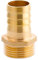 Boquilla de manguera de latón G1 (Ø32,5mm) macho x 1 ojal,Conector de boquilla de manguera de latón Adaptador de manguera de 25 mm de espiga x G1 pulg,Racor roscado Racor de latón