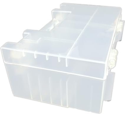 Ukbzxcmws Compartimento para pilas AA de 9 V, caja de almacenamiento con separadores internos, prácticas bolsas de transporte, organizador, con 34 capacidades