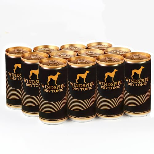 Windspiel Dry Tonic 12 x 0,2l Dose überzeugt mit herrlich erfrischendem & natürlichem Mineralwasser und einem Hauch von Zitrone - inkl. 3,00 € Pfand