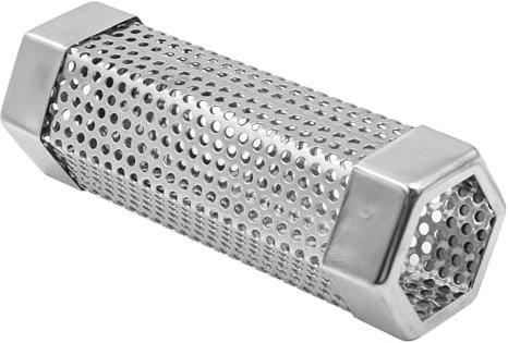 ZONADAH Pellet Smoker Tube 6 Inches Stainless Steel BBQ Smoker Tube Wood Chip Smoke Box Barbecue Smoker for Gas and Charcoal Grilling Outdoor Cooking Accessories