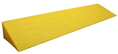 KUANGGE Door threshold ramp, wheelchair ramp, access ramp, curb ramp, ramp wedge, threshold ramp, for wheelchair, stroller, rollator or e-scooter, bathroom, 100 kg load capacity, black, 100 * 20 * 9