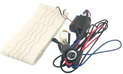JKAPCYJFHF DC12V Car Steering Wheel 6 Gears Heated Winter Warm Cover Electric Heating Pad