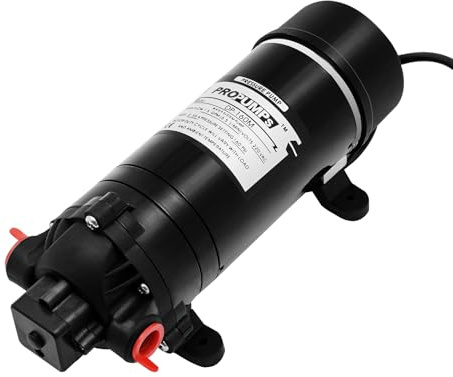 Druckpumpe WasserPumpe, 220V Membranpumpe 70W Selbstansaugende Pumpe Membran Selbstansaugende Wasserpumpe für Caravan Camping Boat Marine Garden