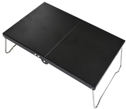 jiyaohui Camping Portable Foldable Table Small Coffee Tables Ultralight Outdoor Hiking Picnic Table Mini Table Black