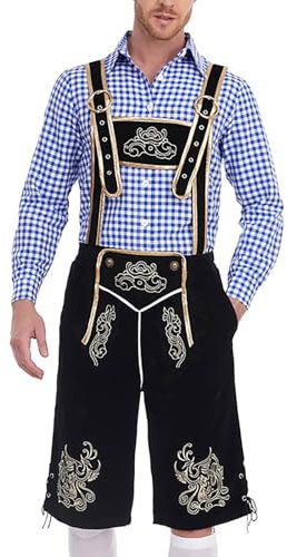 Generisch 2025- Elegantes Hofkleid im Cosplay-Kostümstil mit Hosenträgern Knöpfen für Veranstaltungen im Freien die Herbstsaison Frauen Cosplay Kostüm Anime (Blue1, XXL)