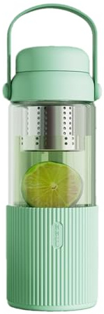 ISTOVO Transparent Glass Coffee Mug Multi-Use Drinkware for Coffee Includes Tea Filter B