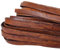Lederband Flach 10 mm x 2,5 mm. Antik Braun - 1 Meter