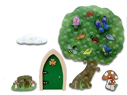 The Irish Fairy Door Company FD554454 3-D Wall Art Tree