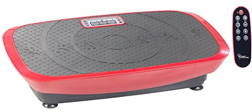 Newgen Medicals Vibrationsplatte Übungen: Breite 3D-Vibrationsplatte WBV-600.3D, 500 Watt, 20 Frequenzen & Timer (Vibrationsgerät, Vibrationstrainer, Fuss Massager)