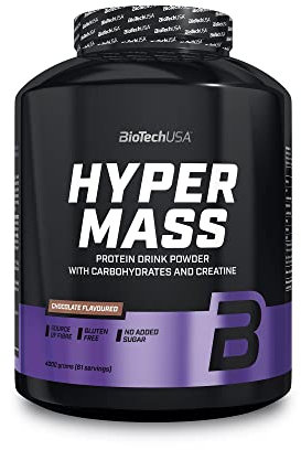 BioTechUSA Hyper Mass | Prise de masse avec mélange de glucides et de protéines | Créatine micronisée | Sans gluten, 4 kg, Chocolat