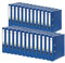 Original Falken 25er Pack PP-Color Kunststoff-Ordner. Made in Germany. 5 cm schmal DIN A4 blau Ringordner Vegan Aktenordner Briefordner Büroordner Plastikordner Schlitzordner