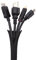Keco 10ft - 1 inch Cable Tidy Sleeve Cable Management Sleeve Wire Organizer Cable protector for TV PC Home Office - Black