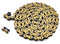 KHE BMX/FIXIE Kette 1/2 x 1/8 112 Glieder Links nur 385g mit Kettenschloss I4 - viele Farben (gold)
