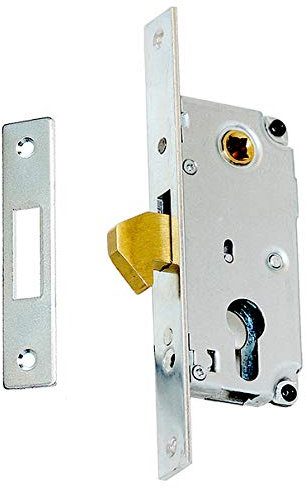 Hakenschloss Einsteckschloss Schiebetürschloss Türschloss 72/30 Schiebetürschloss für Zylinder Schiebetore