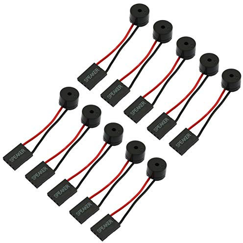 RuiLing 10-Pack Mini Plug Speaker 4 Pin Desktop Computer Case PC Motherboard DIY Internal Code Beep Alarm Buzzer