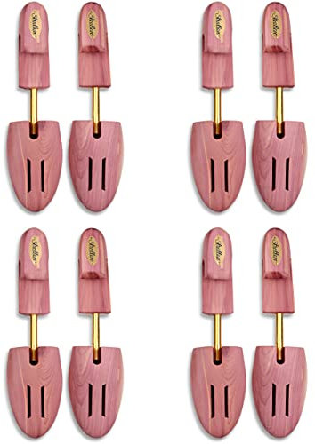 Stratton Cedar Shoe Tree 4-Pack for Men (for 4 Pairs of Shoes) - Grown in USA (Large)