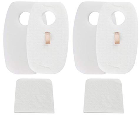 YanBan 2 Pack Replacement Foam and Felt Filters for Shark Rocket HV380uk Filter, HV380UKT HV380W, HV381, HV382, HV383, HV384Q Shark DuoClean Corded Stick Vacuum CleanerFit Part#XFFH380 XPSTFH380