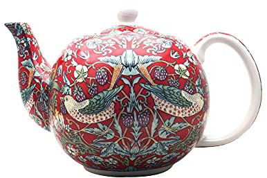 William Morris Strawberry Thief 4 Cup Large TEAPOT Free UK Postage