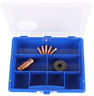 WELDINGER Fülldrahtset Drahtführungsrolle TYP W 0,8/0,9 mm + Gasdüse Fülldraht + 5 x Stromdüse 0,9 mm