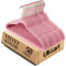 Ulimart Grucce antiscivolo in velluto rosa, confezione da 50, atossiche, durevoli, salvaspazio, reggono fino a 6,8 kg