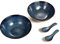 Gweat Creative American Style Ceramic Bowl Retro Geschirr Nudeln Obst Salat Ramens Suppe Große Schüssel(Size:2 pieces)