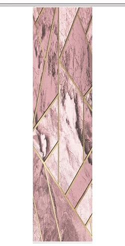 HOME in green 84058 | SIGNUM Schiebegardine recyceltes Polyester Bambusoptik 245x60