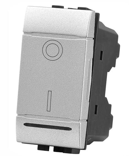 Di Tutto Per Tutti® Interruttore Bipolare 2P 16A Serie Compatibile Living Light (Argento)