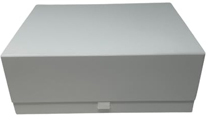 Aromabar Luxus-Geschenkbox, magnetisch, mit Schleifenband, groß, für Hochzeit, Brautjungfer, Braut, Baby, Andenken, 29,5 x 23 x 12 cm, Weiß
