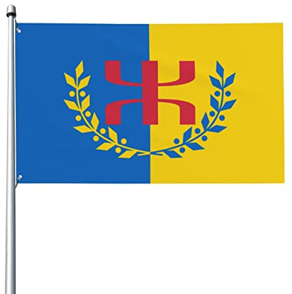 Drapeau-drapeau kabyle 3x5 pieds Patio jardin pelouse bienvenue décoration bannière intérieur maison fête drapeaux