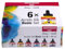 Amsterdam Acryltintenset | Basisset (6 x 30 ml) | Grundfarben, Schwarz, Weiß & Ocker | flüssige Acrylfarbe mit Tropfverschluss