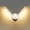 KAWELL 10W Moderne LED Wandleuchte mit Schalter Innen Wandlampe LED Wandbeleuchtung mit 300° Drehbaren Lampenarmen für Schlafzimmer Wohnzimmer Hintergrund Wand Flur Treppengang