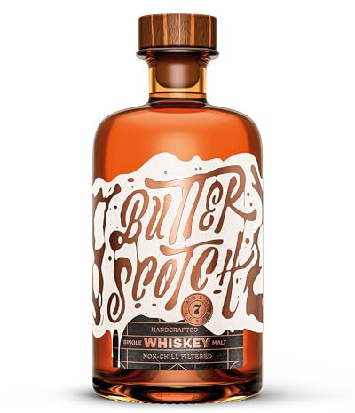 Butterscotch Single Malt Whiskey I Deutscher Whiskey I 7 Jahre gereift I 43% Vol. (1x0,5 l) I Vegan