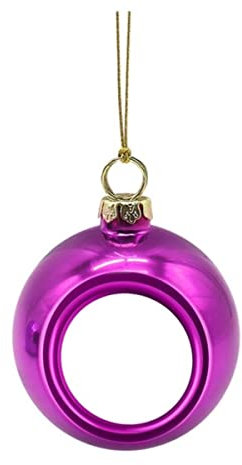 8 cm Weihnachtskugel Ornamente DIY Familie Fotokugel Hängende Dekoration Für Weihnachtsbaum Kreative Neujahrsparty Wohnkultur-HT,China,8cm