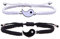 Cubahop Yin Yang Infinity Liebe Kordelzug Paare Armband Weben geflochtene Handgelenk Perlen Freundschaft Armbänder Armbänder Armbänder für Frauen und Mädchen (A)