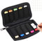 TATMOHIK Aufbewahrung Tasche für USB Sticks Tasche Klein USB Speicherstick Organizer Schwarz Aufbewahrungbox Case für 10 Stück USB Speicher/USB-Flash-Laufwerk/USB Drive