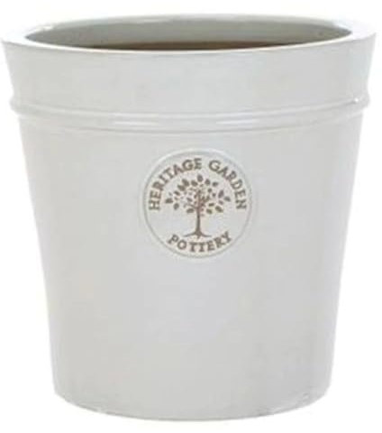 Woodlodge 50cm White Glazed Heritage Pot