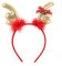 JUSTUSNX Serre-tête de Noël en forme de bois de cerf - Accessoires de fête de Noël pour femmes et filles (C)