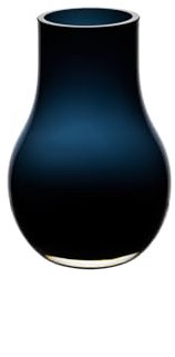 Elegante moderne Vase aus hochwertigem Glas, tiefblau, DAVOS1
