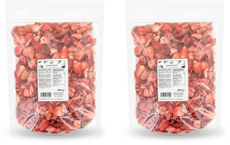 KoRo - Fraises lyophilisées 350 g - Fruits secs séchés en douceur - 100 % végétal et naturel