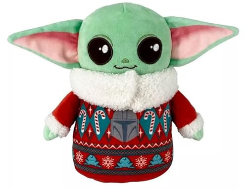 STAR WARS Mandalorian Grogu Plüsch Urlaub Themed Baby Yoda 20,3 cm (Winter X-Mas)