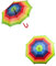 Gem Imports Regenschirm für Kinder, regenbogenfarben, gebogener Griff, regenbogenfarben gestreift, multi, Einheitsgröße