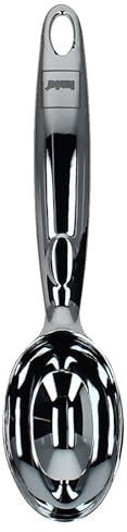 kela Solido Eisportionierer Silber I ergonomischer Eislöffel aus glänzendem Zinkdruckguss für Eiskugeln, Eiscreme, Keksteig & Co I Stabiler Portionierer zum Formen von Kugeln