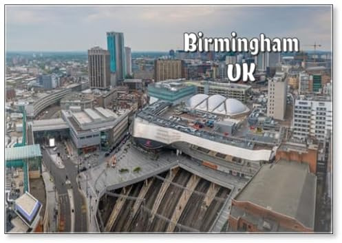 Birmingham View Across The City, Fridge Magnet