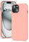 YATWIN Silicone Case for iPhone 15, Soft-Touch, Shockproof, DustProof, Antiskid Full Body Armour Phone Cover for Apple iPhone 15 - Pink
