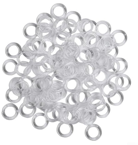 Clear Plastic Roman Blind Rings, 14mm Diameter, Suitable for Roman Blinds (100pcs)