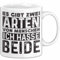 Humor Tasse Geschenk Es Gibt 2 Arten Von Menschen Ich Hasse Sie Beide Becher (Weiß)