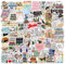 100 Pcs Vintage Book Stickers - Waterproof Vinyl, Pack of 100 Reading Stickers for Suitcase, Water Bottle, Laptop, Skateboard & Scrapbook