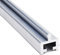 LCGAOYA Aluminium-Schiebetürschiene, Schiebetür-Bodenschiene, Schiebetür-Schienen-Ersatz, Bildschirm-Türschienen-Reparatur, Terrassen-Fliegengitter-Türführung, silberfarbene Aluminiumlegierung, 254 cm