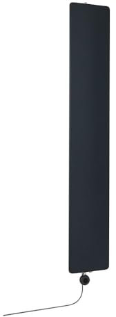 Milano Ria 600W Anthracite Vertical Single Flat Panel Electric Radiator UK Plug WiFi - 1800mm x 300mm